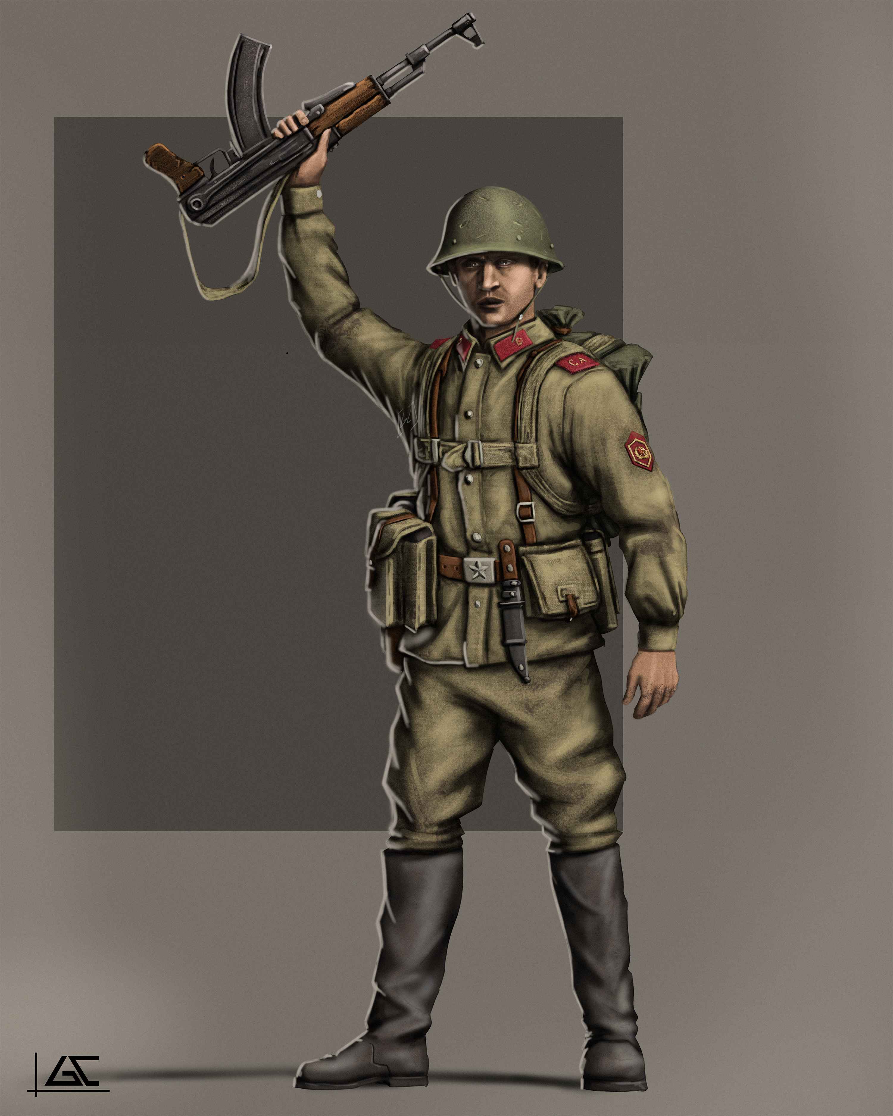 Red Army Soldier of the Soviet Union, 1952 by Azores-1994 on DeviantArt