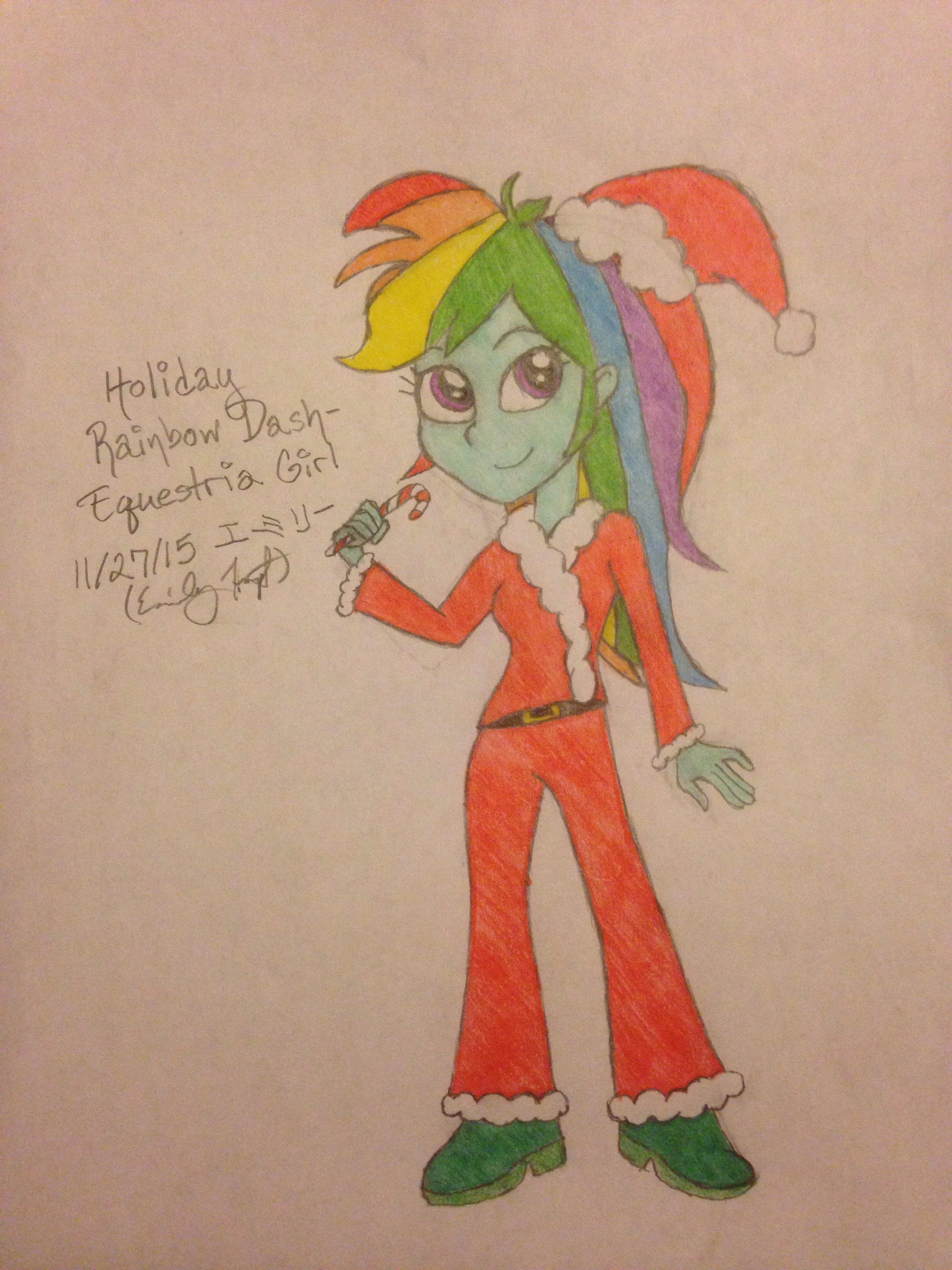 Holiday Rainbow Dash- Equestria Girl