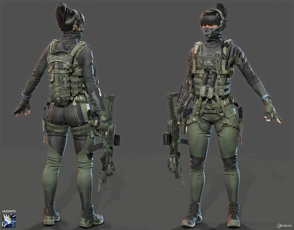 Rainbow Six Siege Azami Rogue Skin by DrWolflow on DeviantArt