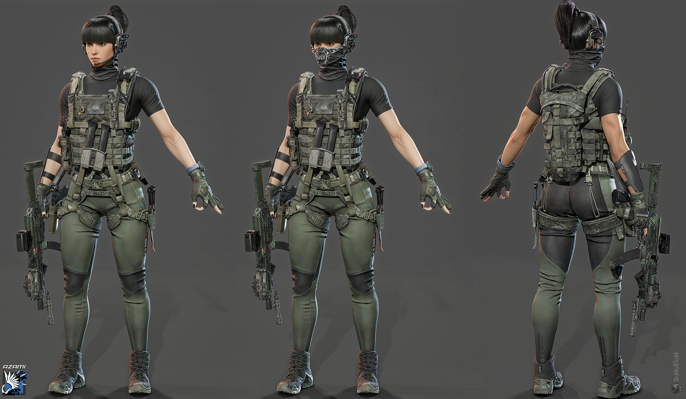 Molly R6s R6S - Azami - concept skin V2 by DrWolflow on DeviantArt