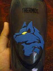 Thermos foam wolf