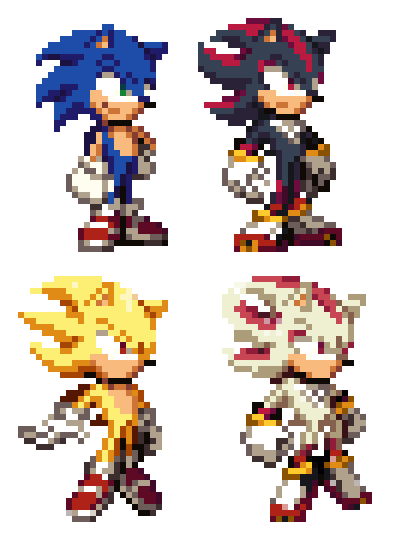 Pixilart - sonic simple sprite sheet by Tuxedoedabyss03