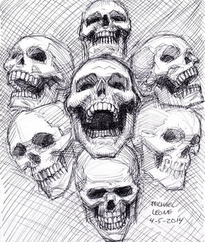 Skull Sketch 4-5-2014