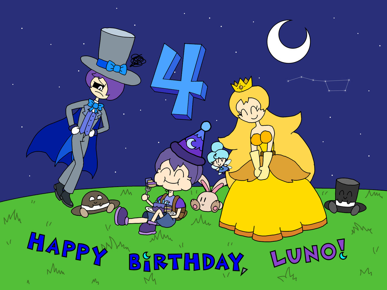Hello Luno Luno's 4th Birthday by jojogamer0727 on DeviantArt