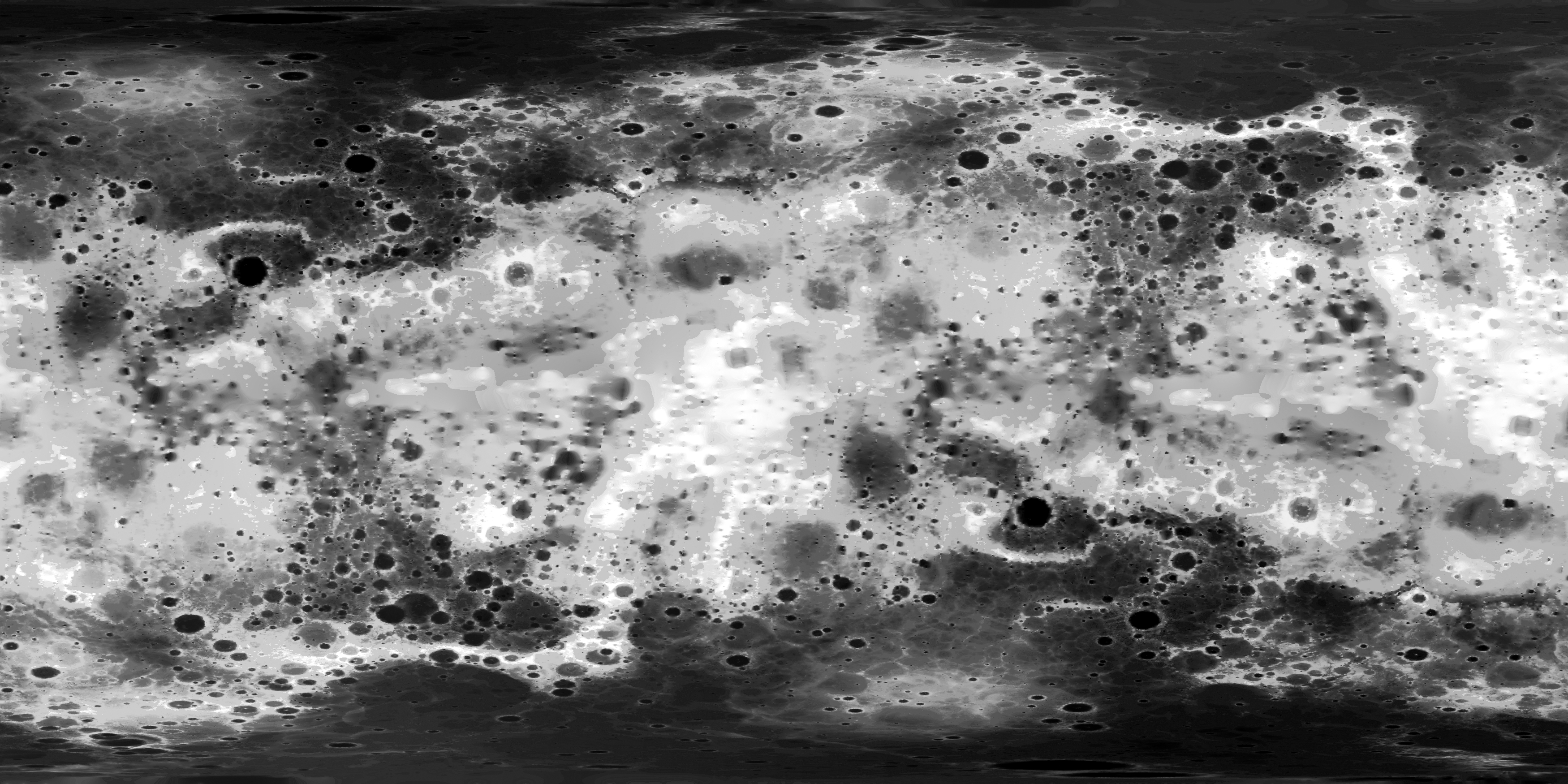 Mercury Topographic Altitude Map