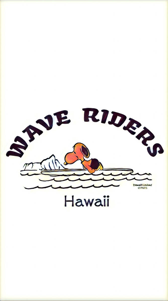 Snoopy Hawaii Wave Riders Iphone Wallpaper By Possibility8 On Deviantart