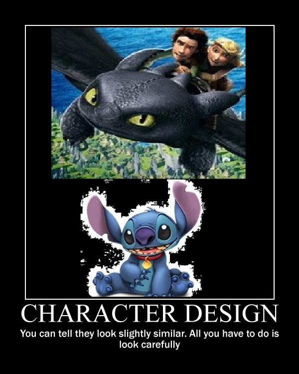 Stitch and Toothless