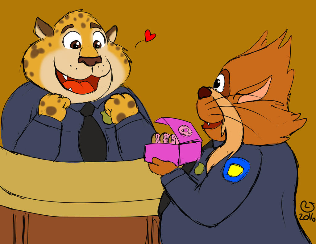 Cop Buddies Tiger and Clawhauser