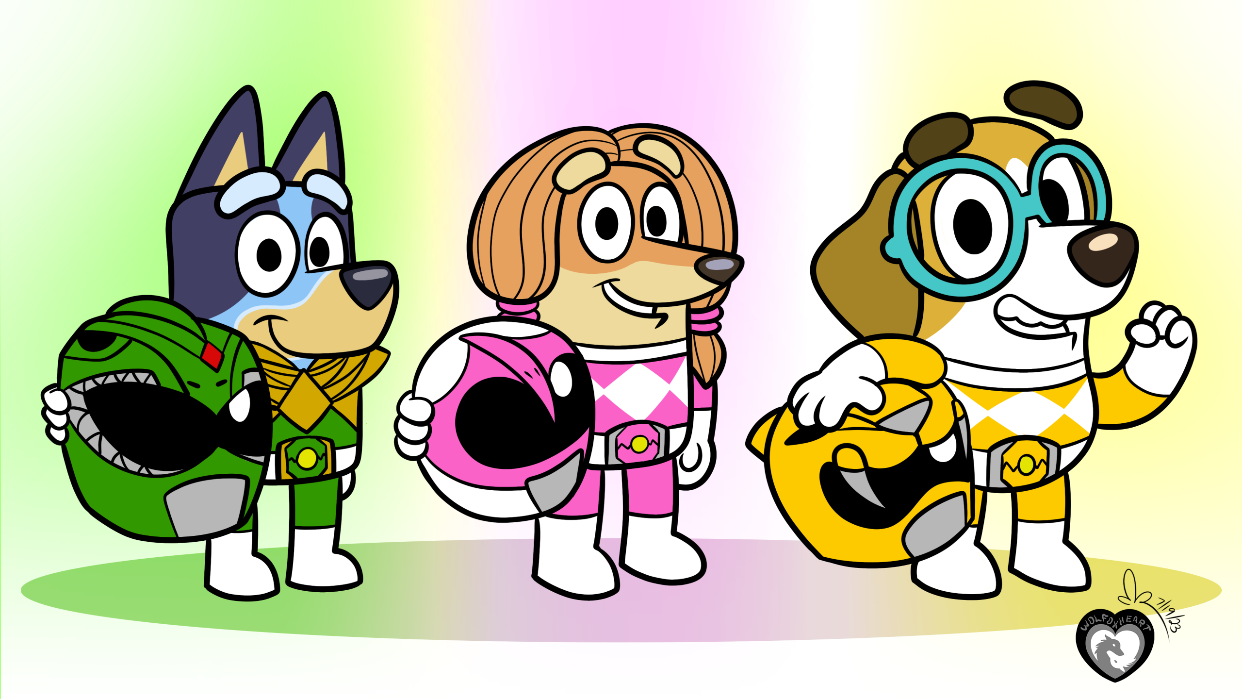 Mighty Morphin Puppy Rangers (2 of 2) by BenJJedi on DeviantArt