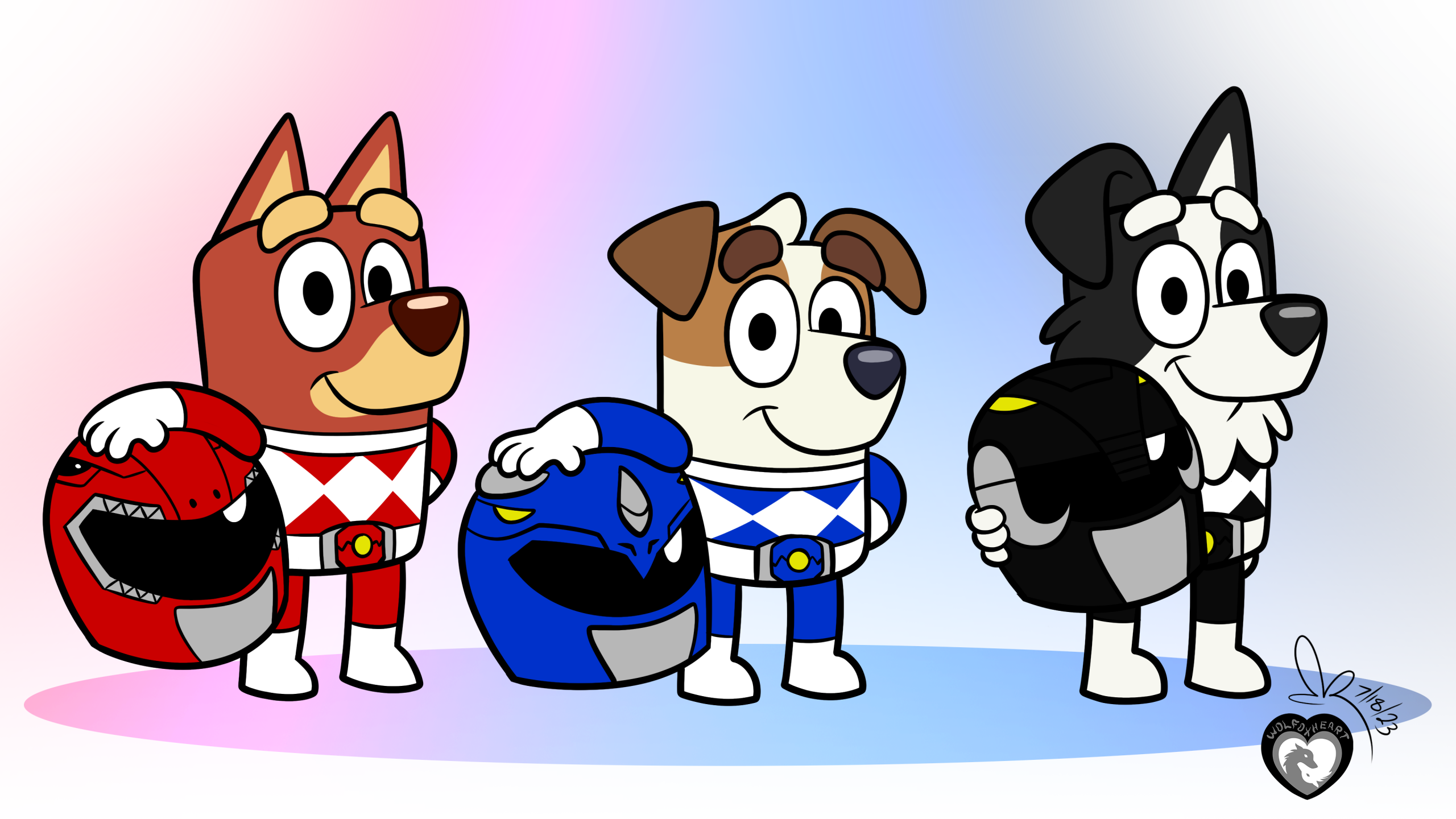 Mighty Morphin Puppy Rangers (1 of 2) by BenJJedi on DeviantArt
