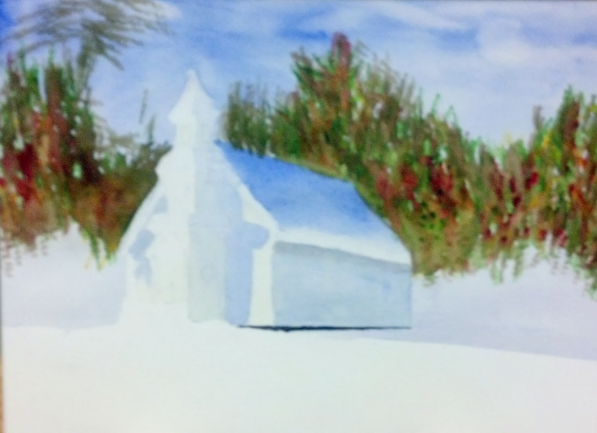 snowy church 04-wip