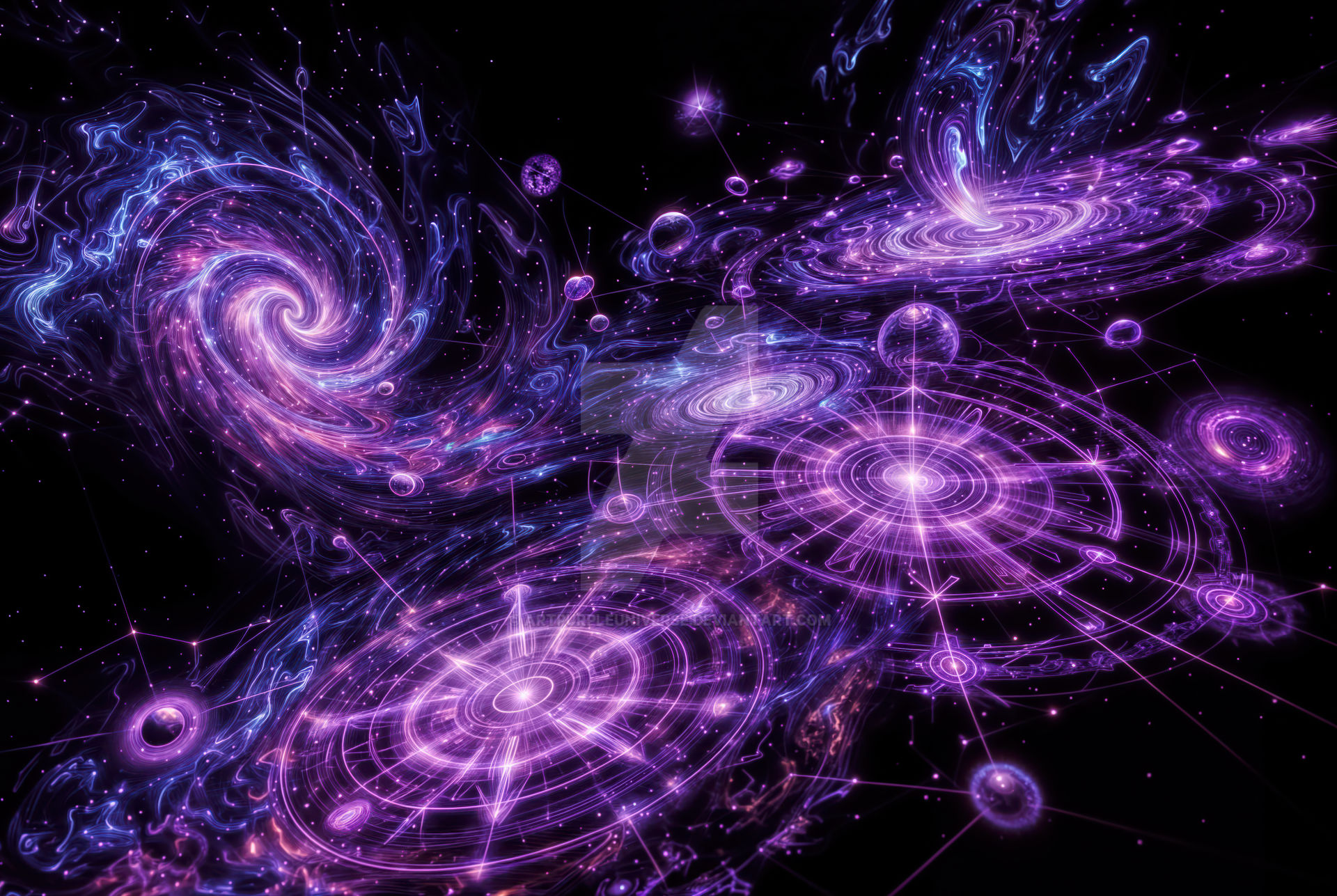Purple Vortex of Creation