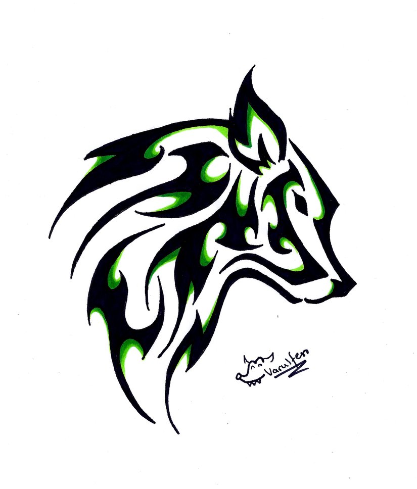 Wolf Tattoo by Varulmin on DeviantArt