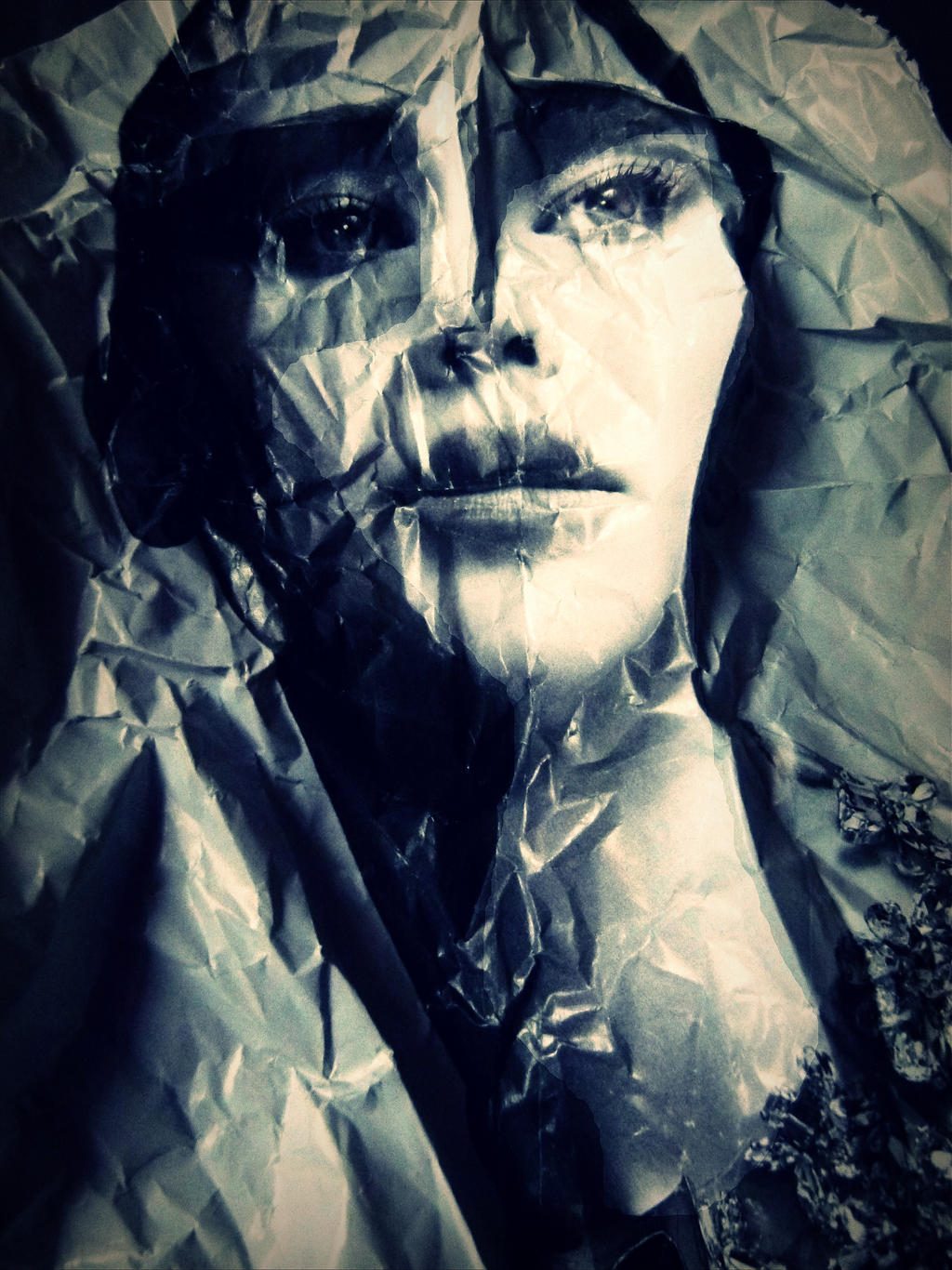 Protrait Paper Crumpled paper portrait 15 by April-Mo on DeviantArt