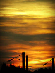 Traisnel bridge sunset