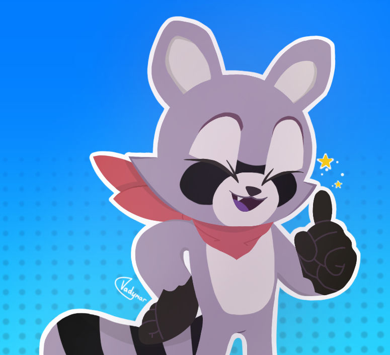 Rambley the Raccoon FanArt by Vadymar on DeviantArt