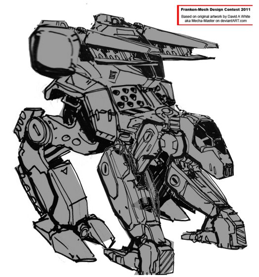 Toonhound Engine Hound Mech with Turret by PCRaven on DeviantArt