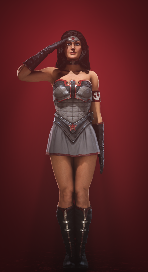 red son wonder woman injustice