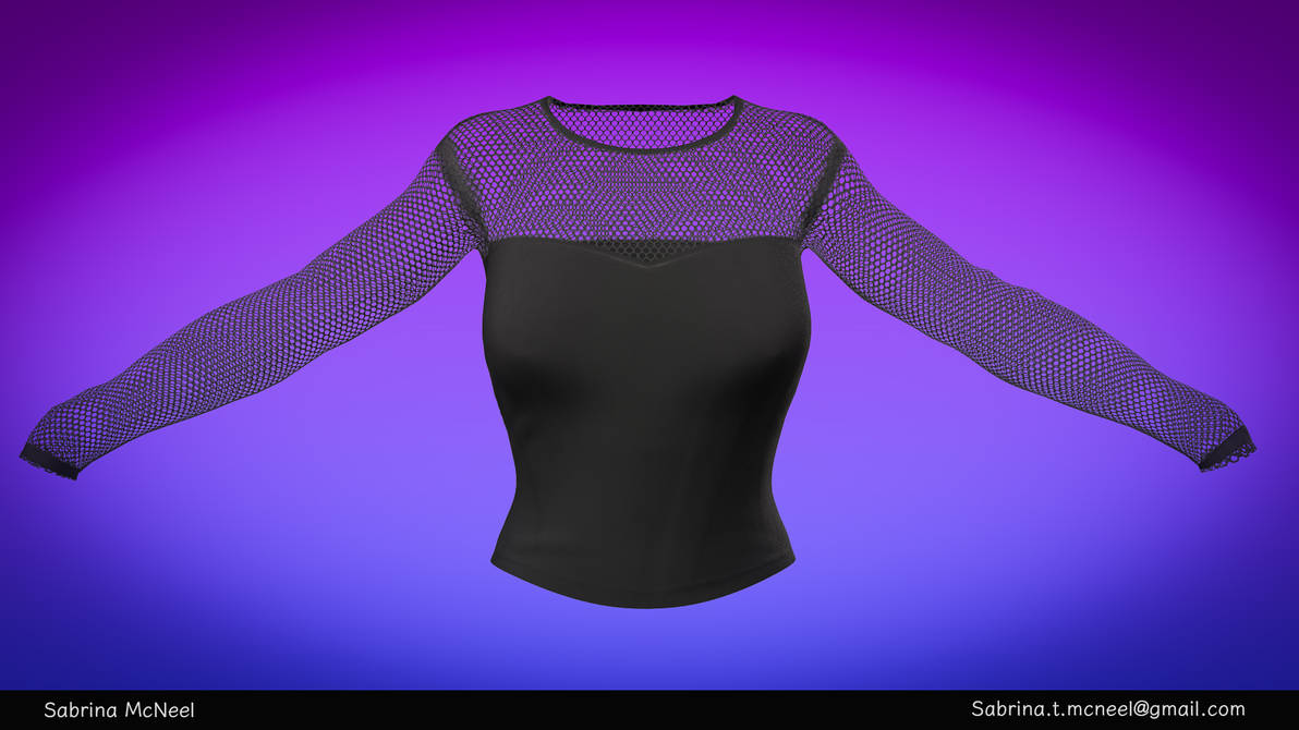 Fishnet Shirt Front by 3DNatsume on DeviantArt
