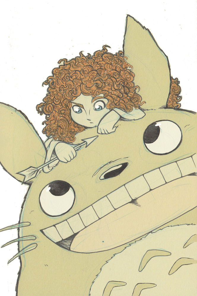 Merida y Totoro