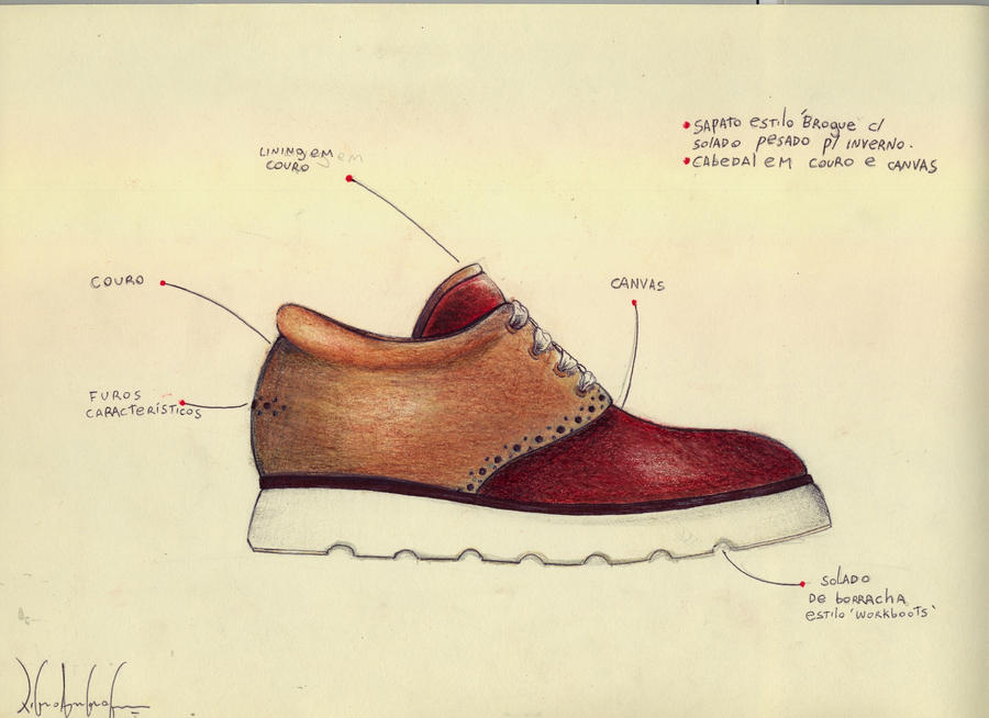 Wingtip Shoe Pattern wingtip 'work' Shoe by PedroAnd on DeviantArt