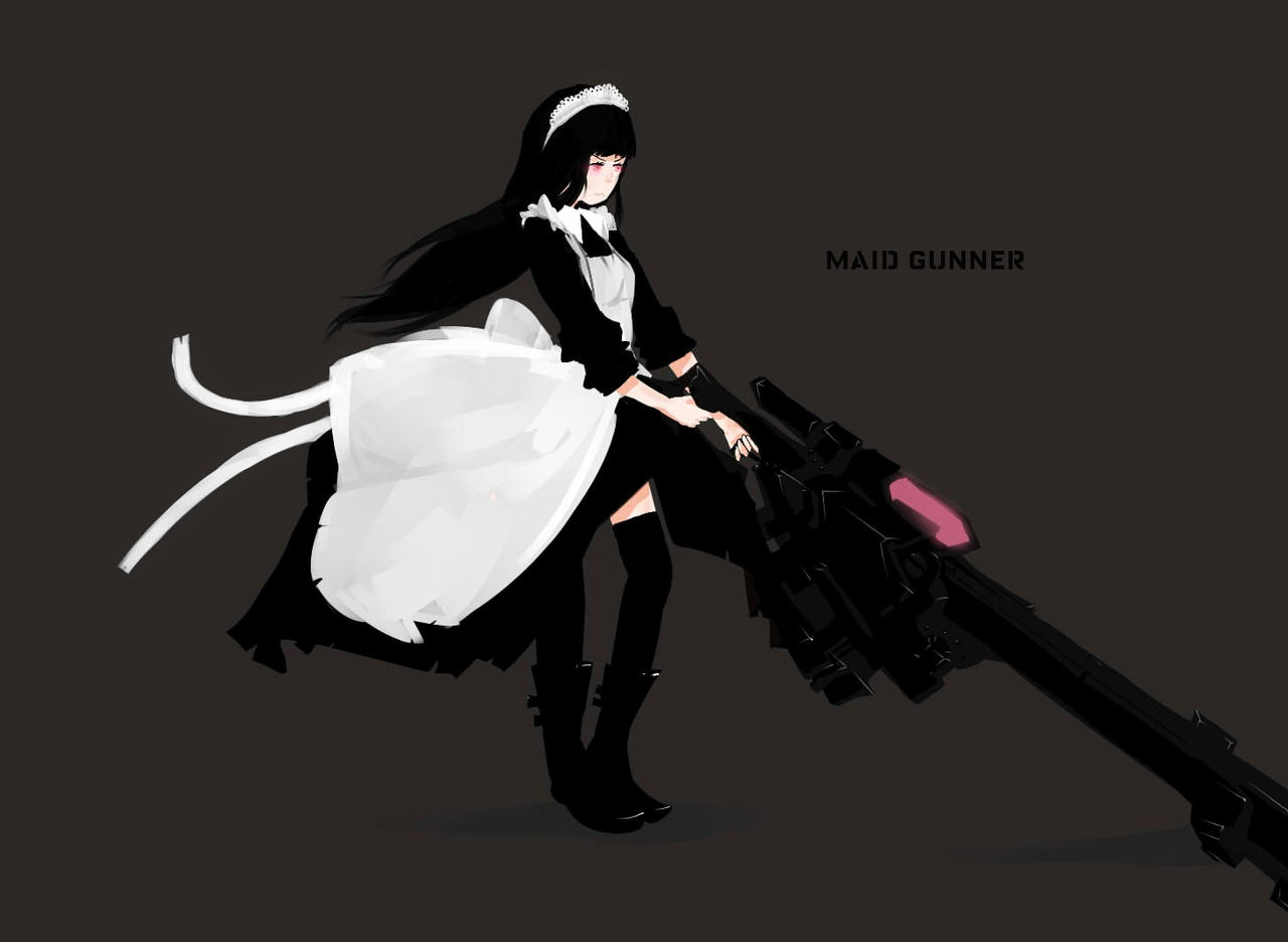 Black Rock Shooter Maid Gunner By Citrinenote On Deviantart Black Rock Shooter Maid Gunner By Citrinenote On Deviantart