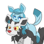 Mightyena and Glaceon