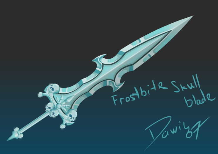 Frostbite Skull blade-AQW