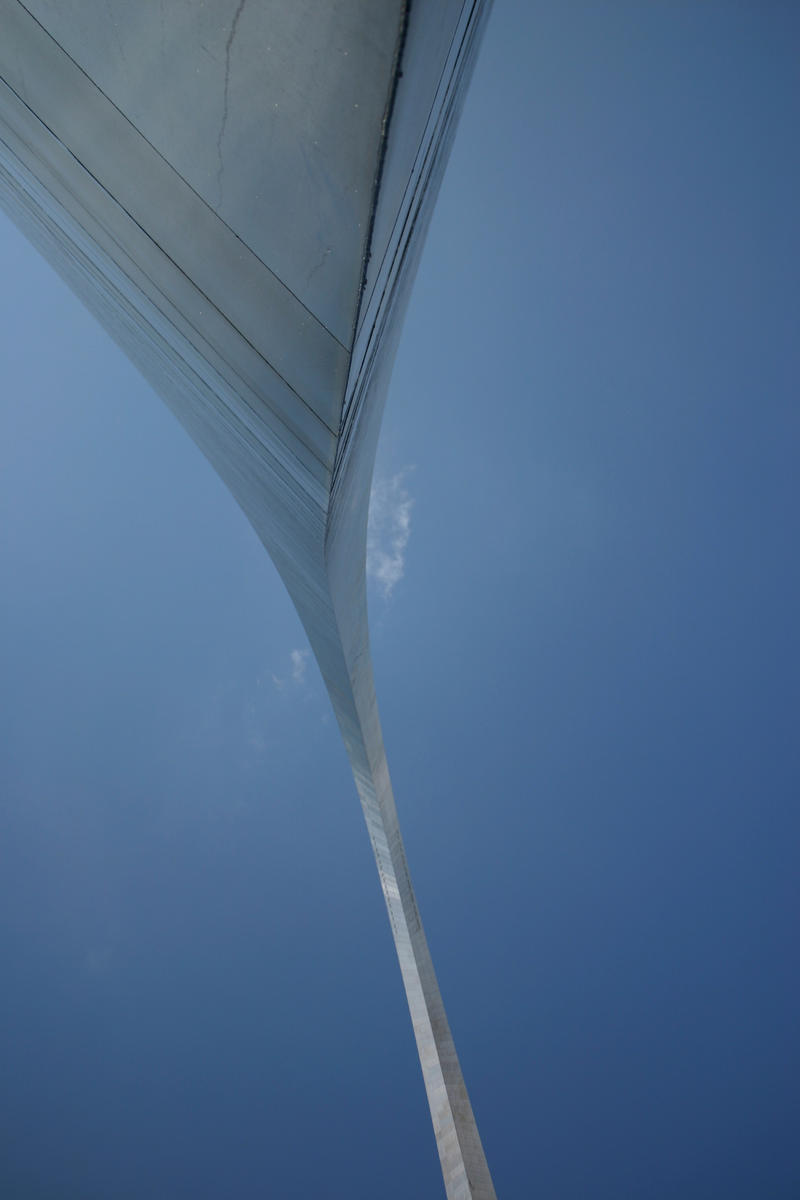 Arch in St Louis looking up