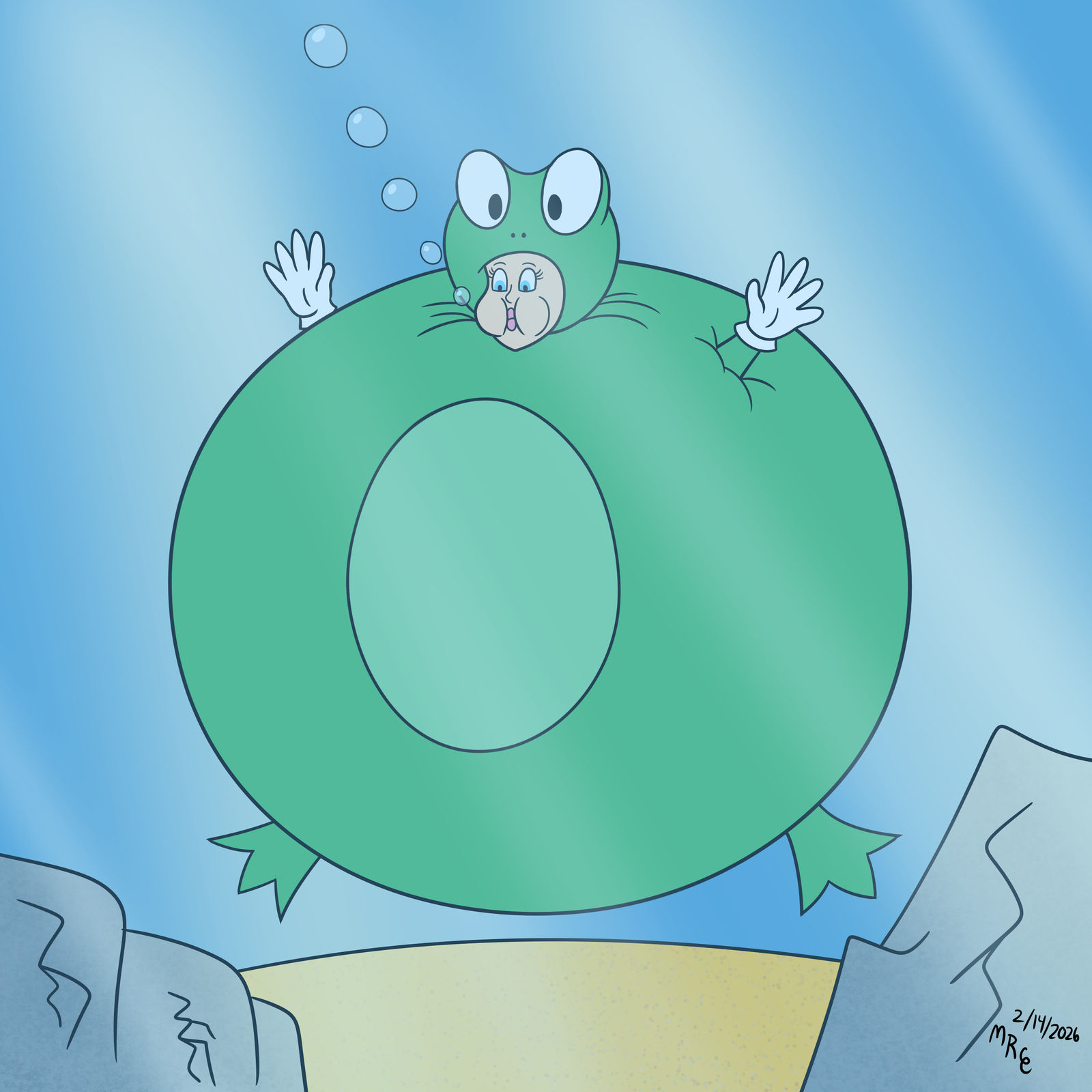 (COMM) Frog Peach