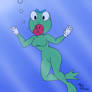 Slimi in the Frog suit