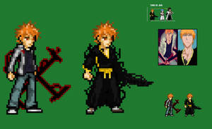 Ichigo 1st and 2nd Fullbring Mode JUS {Half-wip)