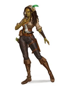 Arha Nemetsk - Half Orc Sailor Rogue