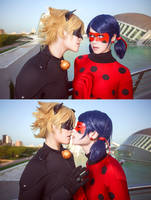 A kiss LadyNoir