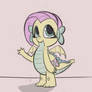 Fluttershy as a (baby) dragon