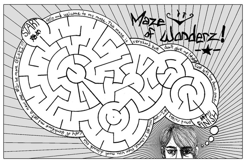 Simple Maze Deviantart Maze 1 by GenkiFace on DeviantArt