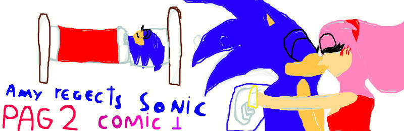 Amy rects Sonic comic1 pg2