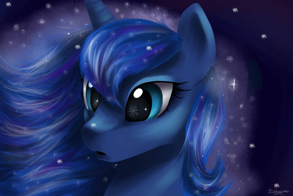 Luna's snow