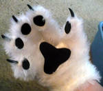 White hand paws by PhoenixWildfire