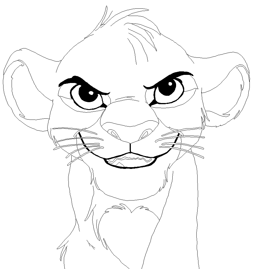 Simba Coloring Base Another Simba base by LilliumRyn on DeviantArt