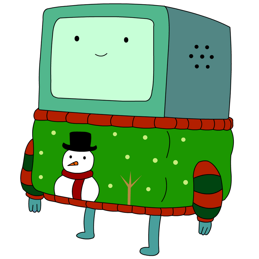 XMAS BMO from Adventure Time png