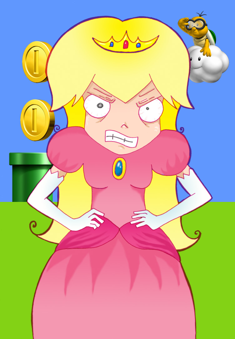 Peach Wadding Mad U mad, Peach? by lollidolly on DeviantArt