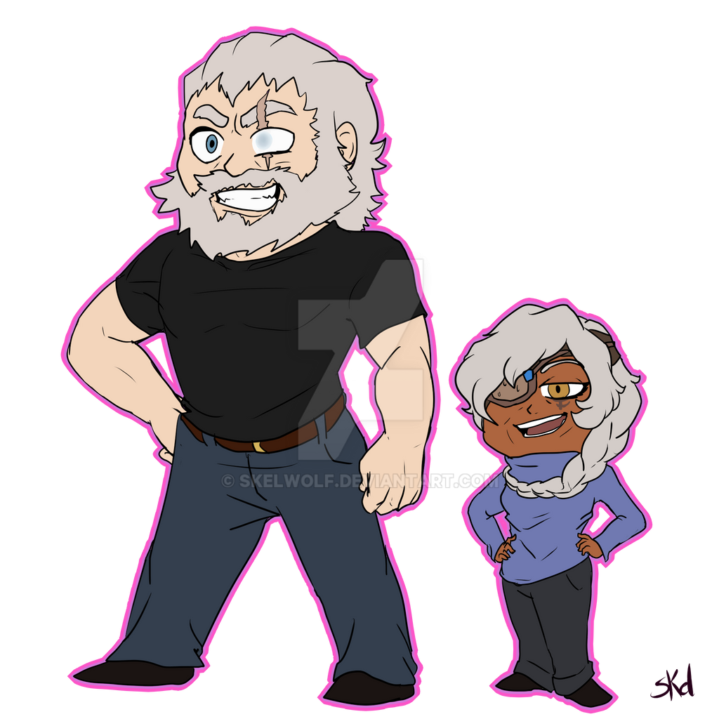 Ana And Reinhardt Chibi's by Skelwolf on DeviantArt
