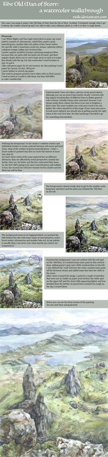 -The Old Man of Storr: a Watercolor Walkthrough-