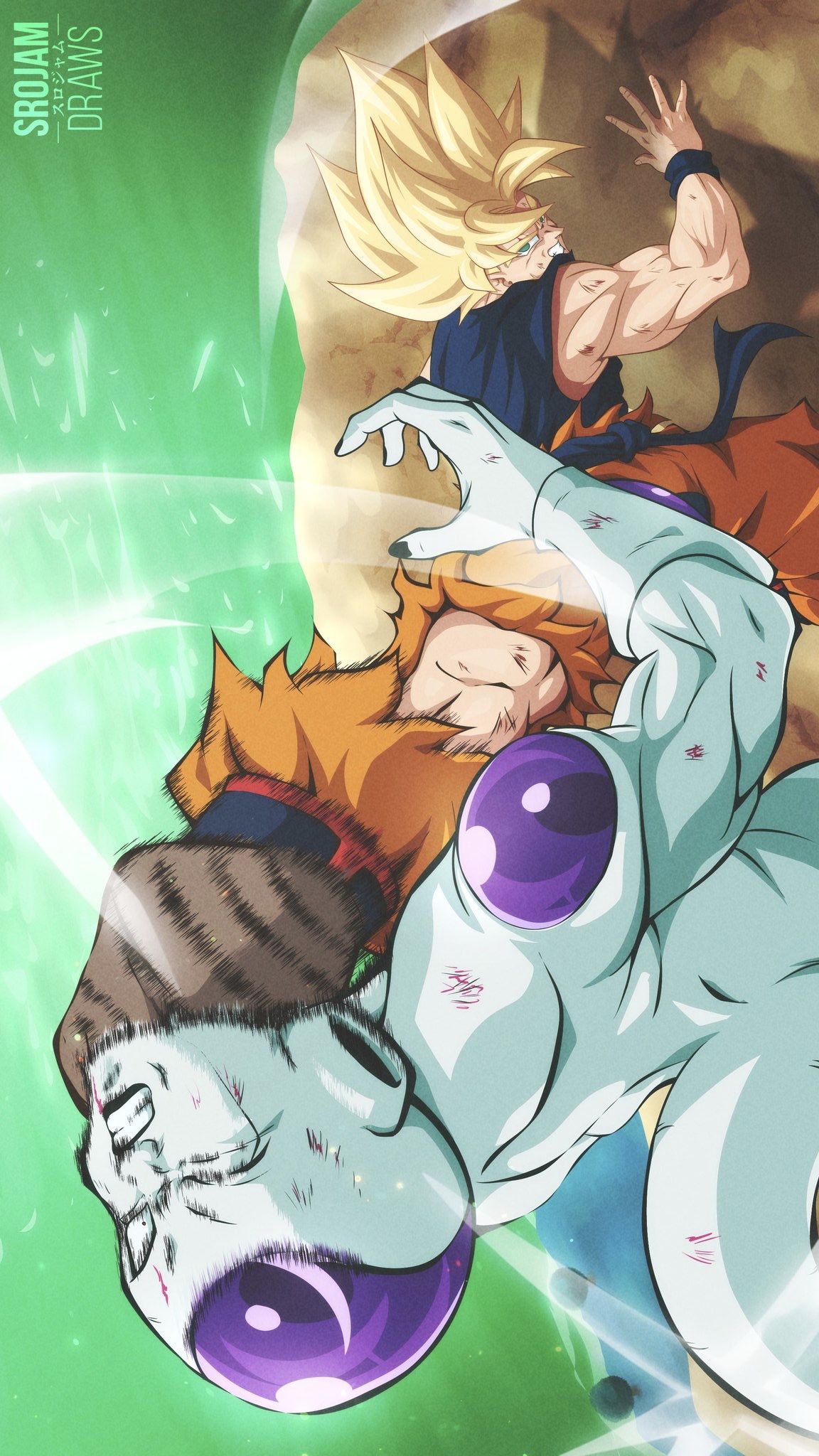 Goku vs Freeza by ZehB on DeviantArt