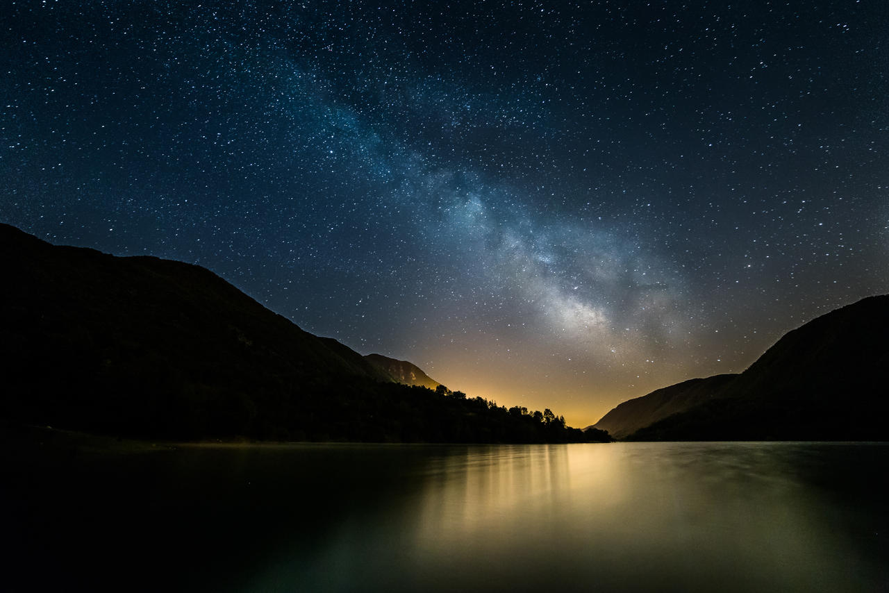 Lago Del Turano - milky way