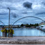 Geneva, bridge, morning glory