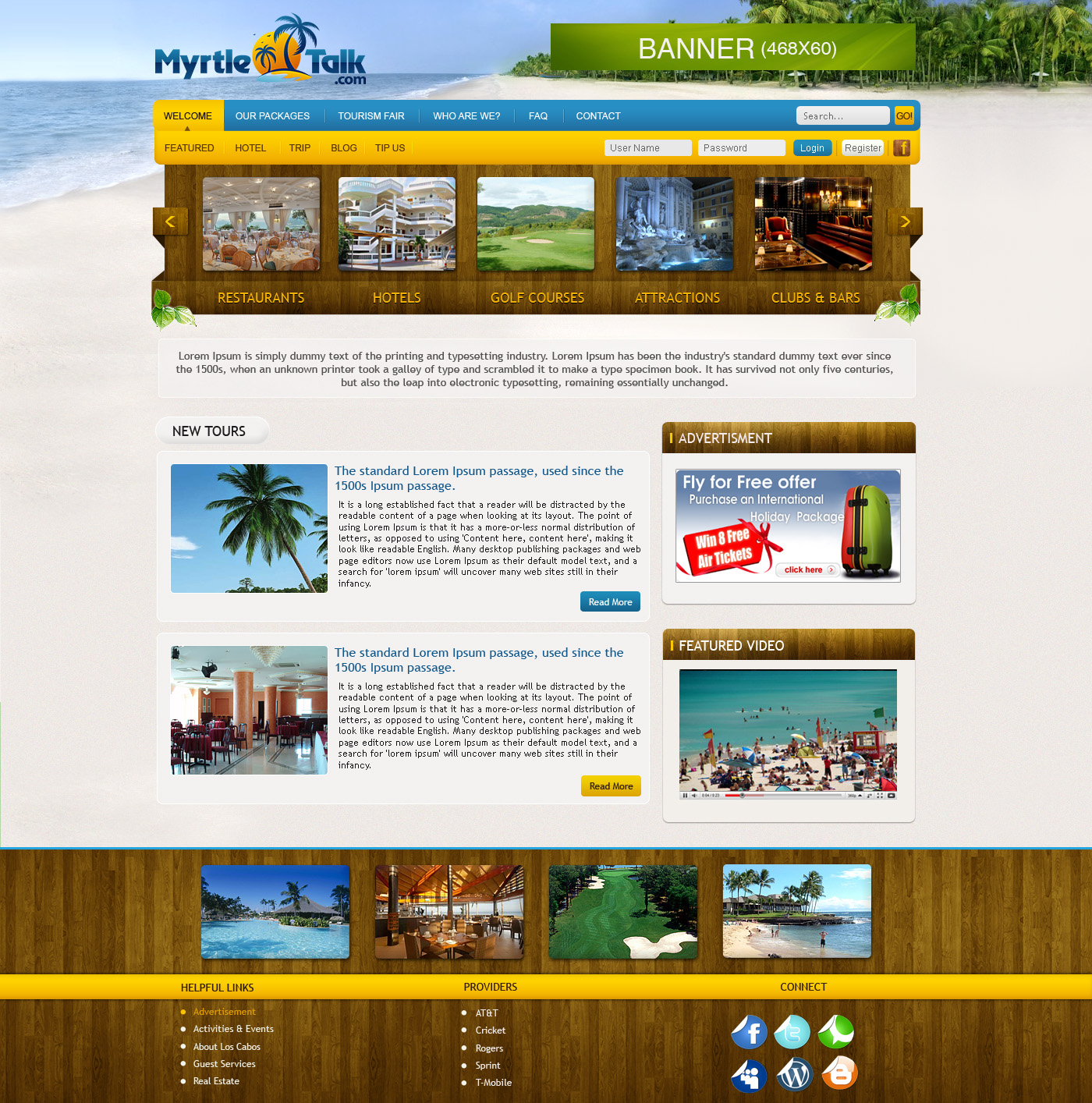 Myrtle Talk Website design