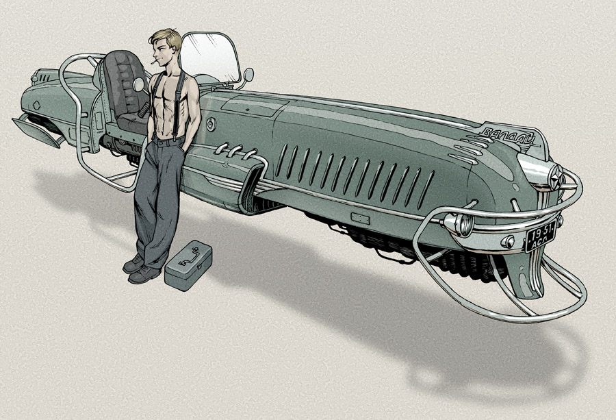 Dieselpunk hovercraft