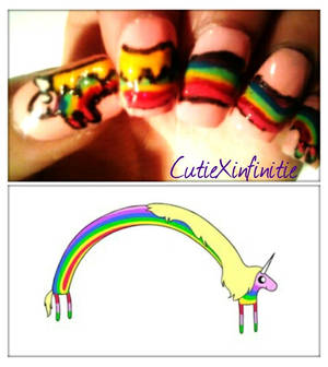 Lady Rainicorn! Adventure Time Nails 2